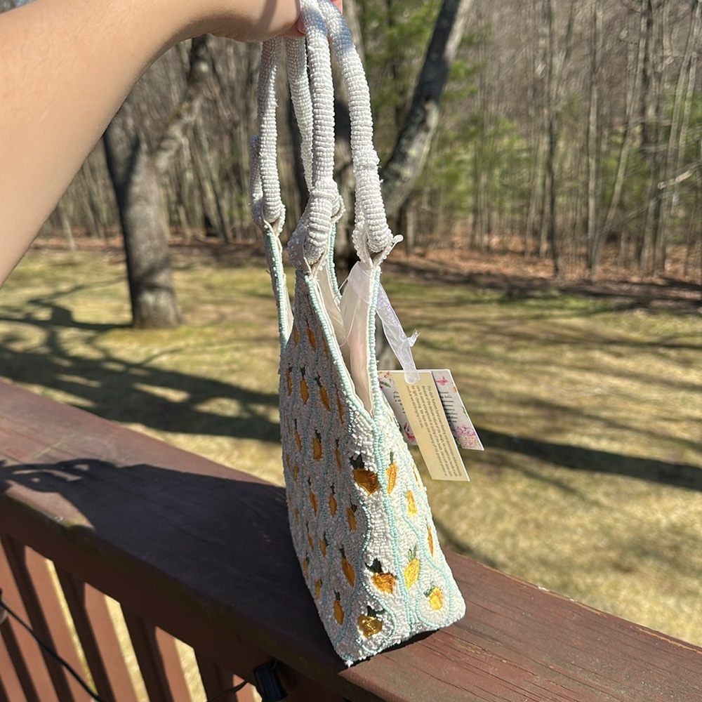 NWT Viral lemon beaded bag - Picture 13 of 13